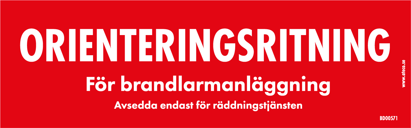 Dekal Orienteringsritning 240x80