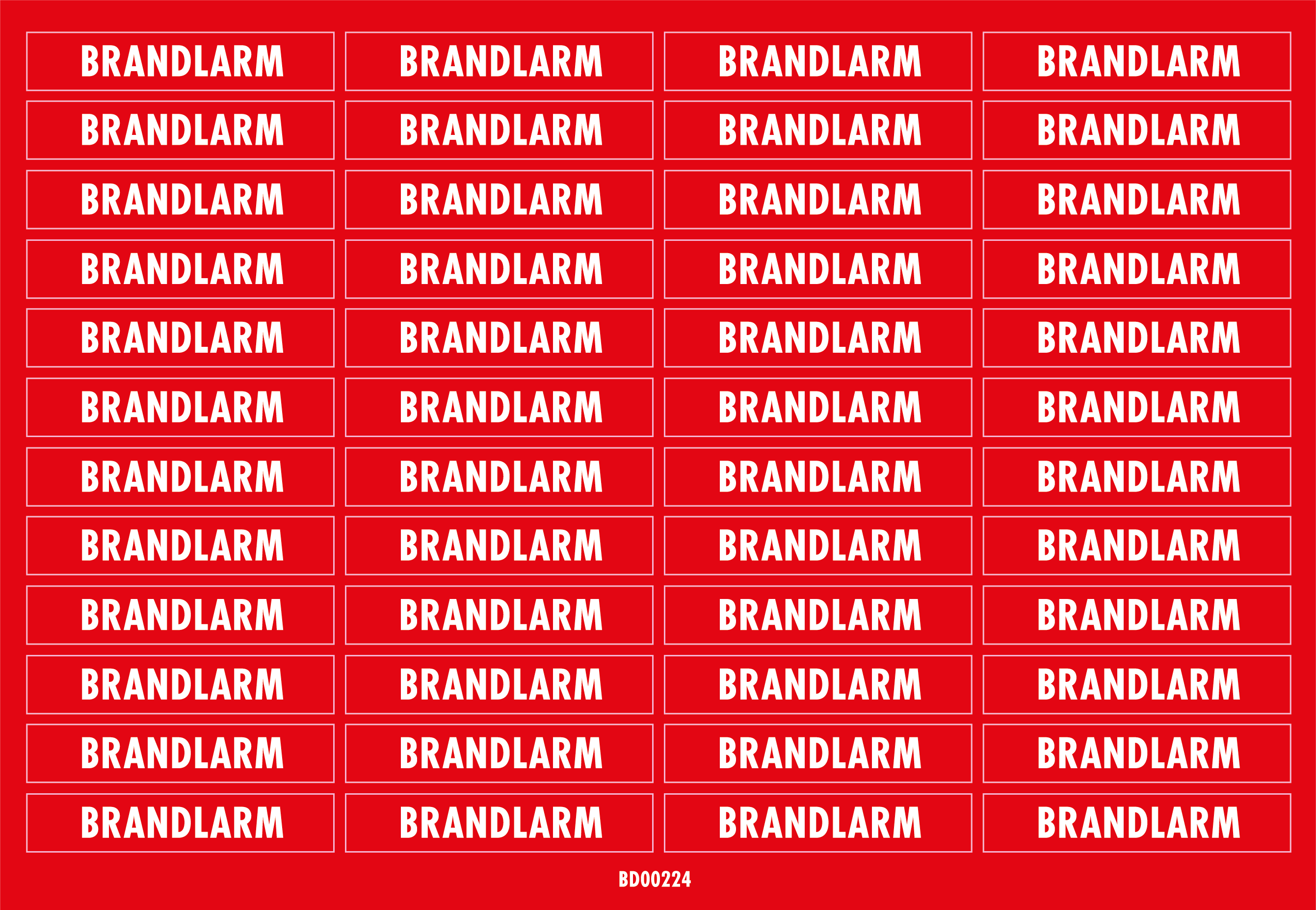 Dekal Brandlarm 53x10mm 48/ark
