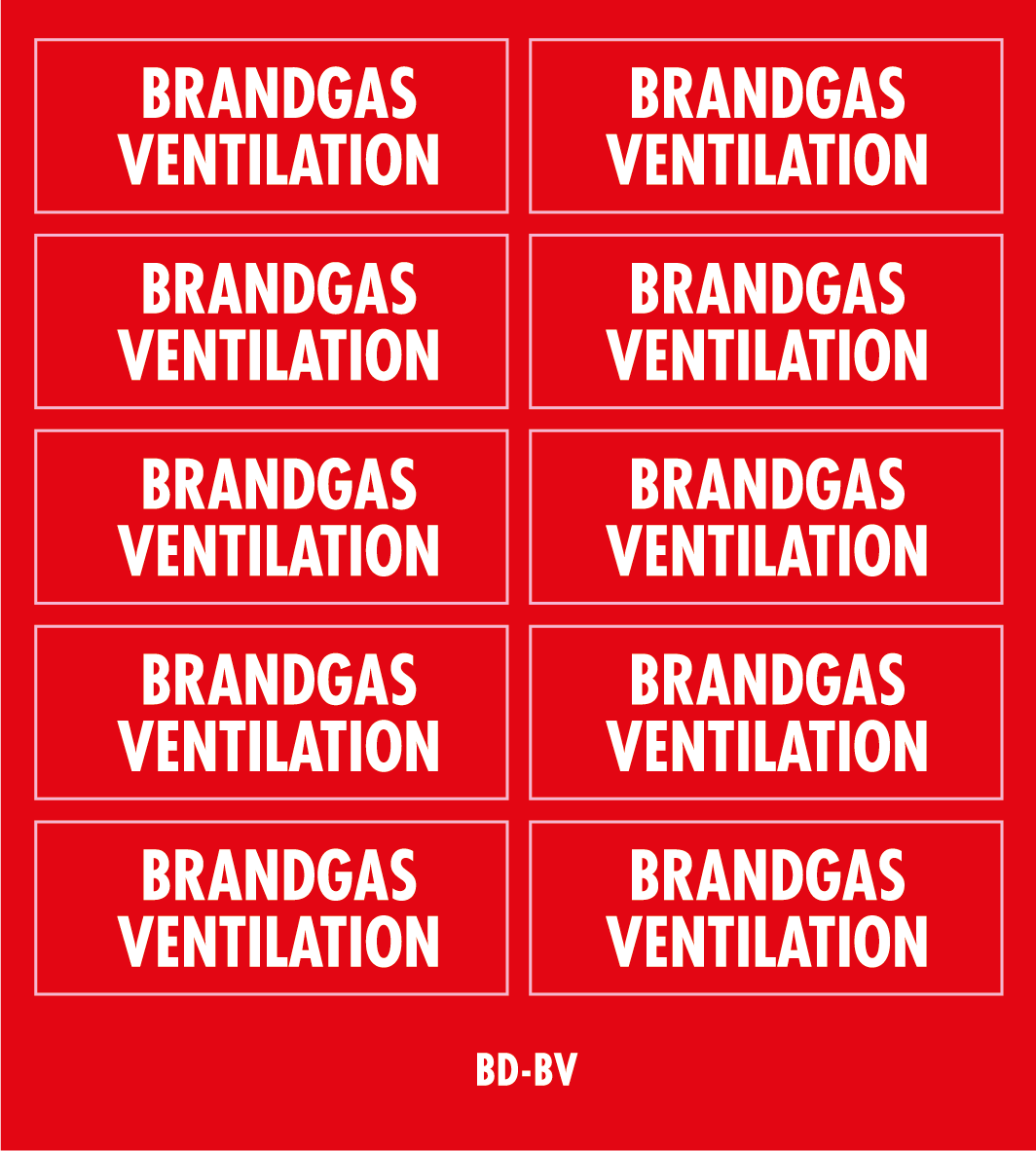 Dekal brandgasventilation 41x15 - 10/ark