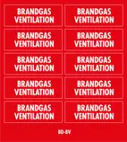 Dekal brandgasventilation 41x15 - 10/ark
