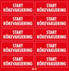 Dekal Start rökevakuering 41x15 - 10/ark