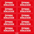 Dekal Öppning Rökluckor 41x15 - 10/ark