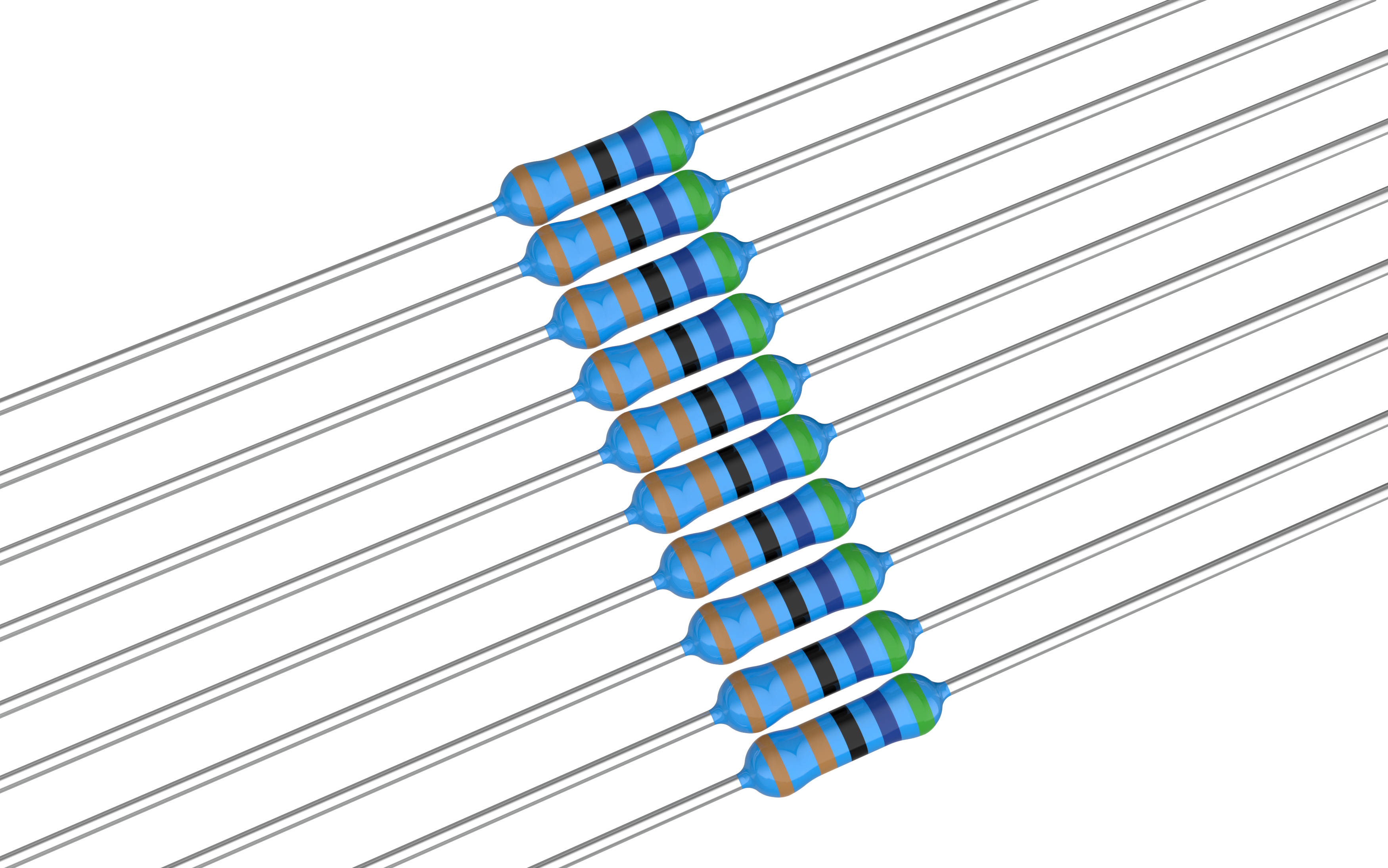 Motstånd 5,6 kOhm 0,25W 10-Pack