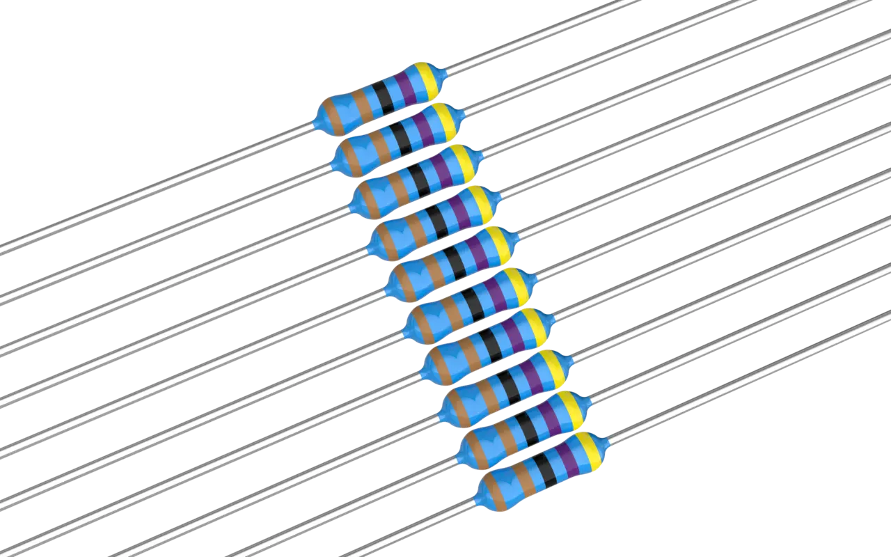 Motstånd 4,7 kOhm 0,25W 10-Pack