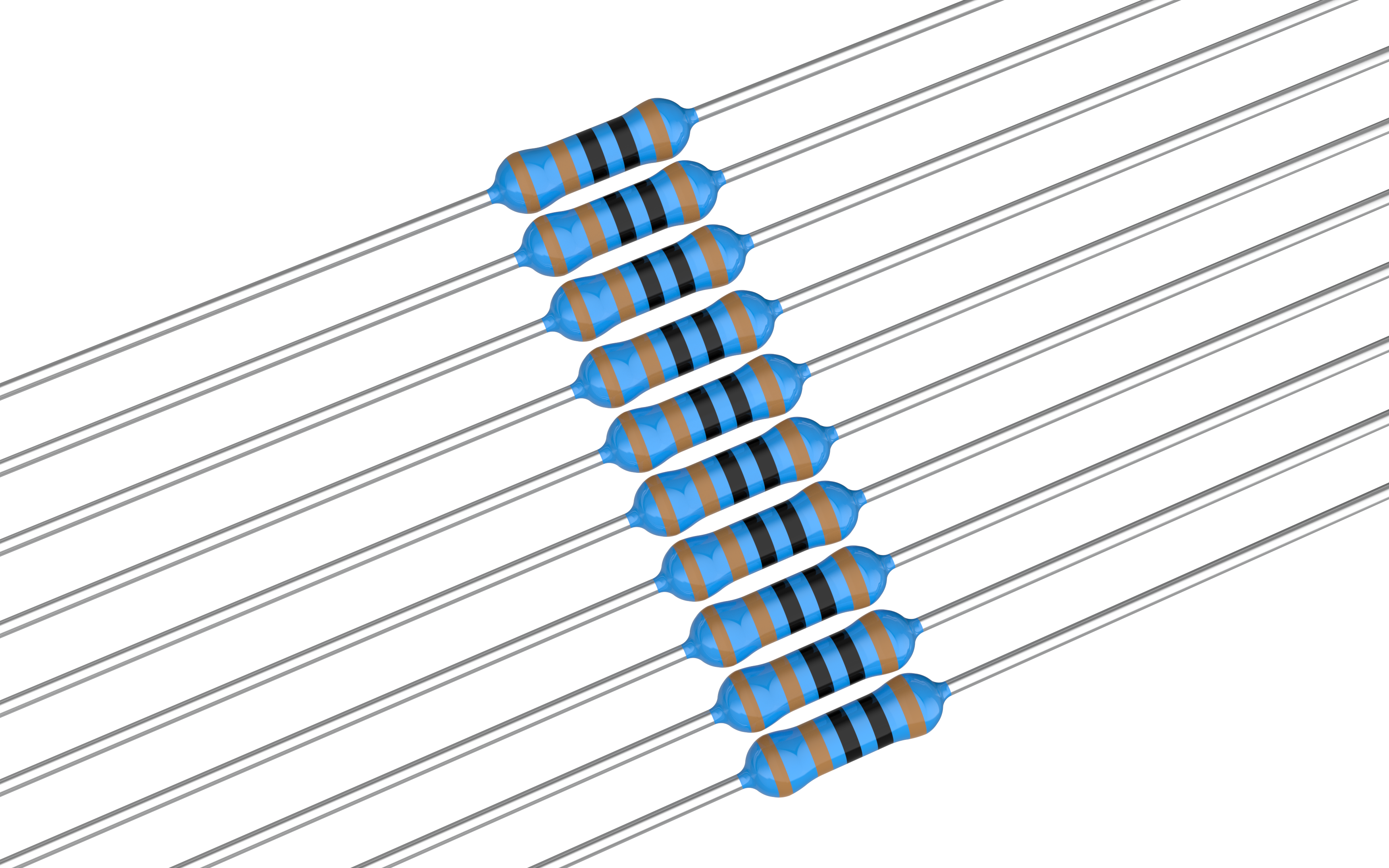 Motstånd 1 kOhm 0,25W 10-Pack