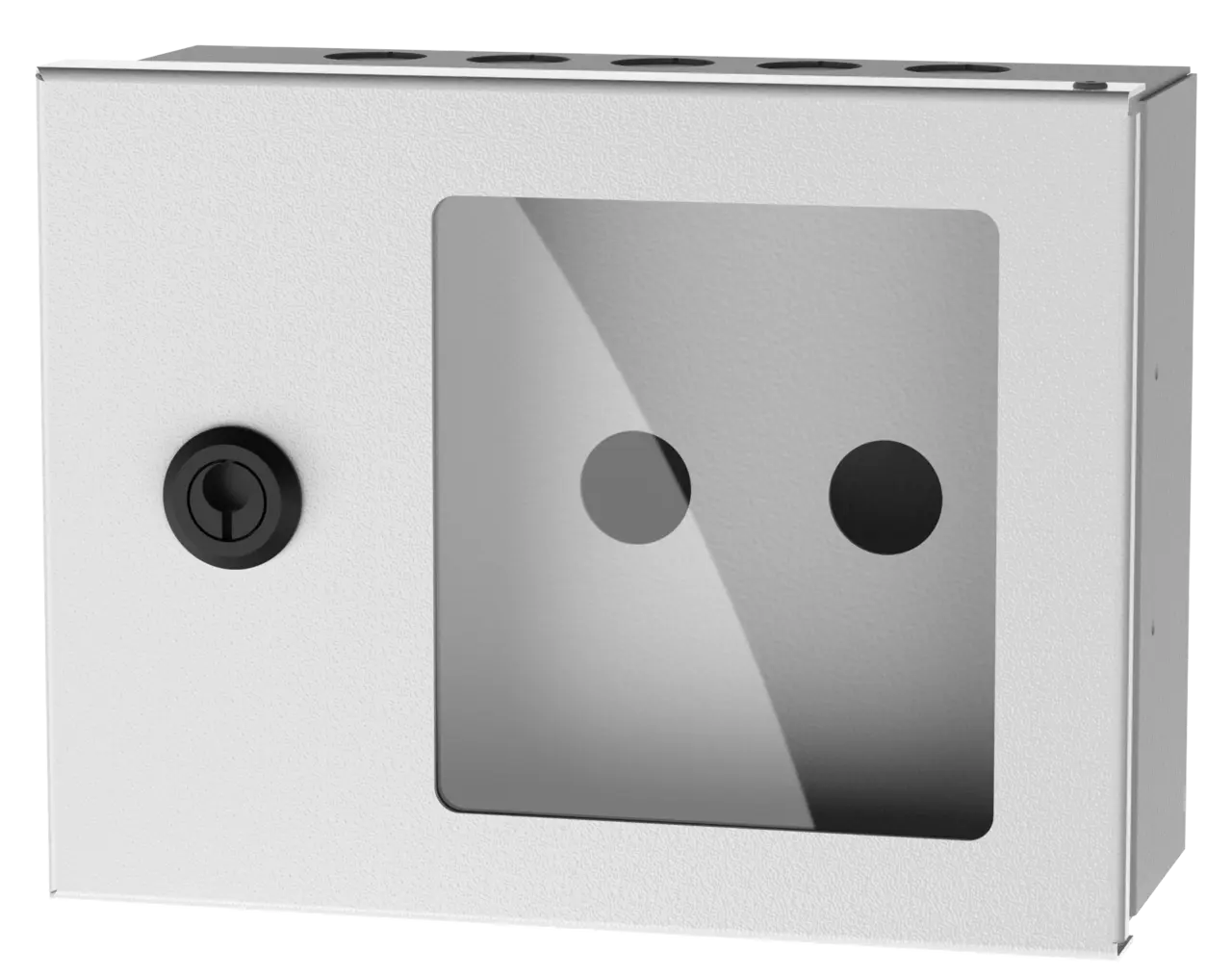 Plåtkapsling för 2 moduler