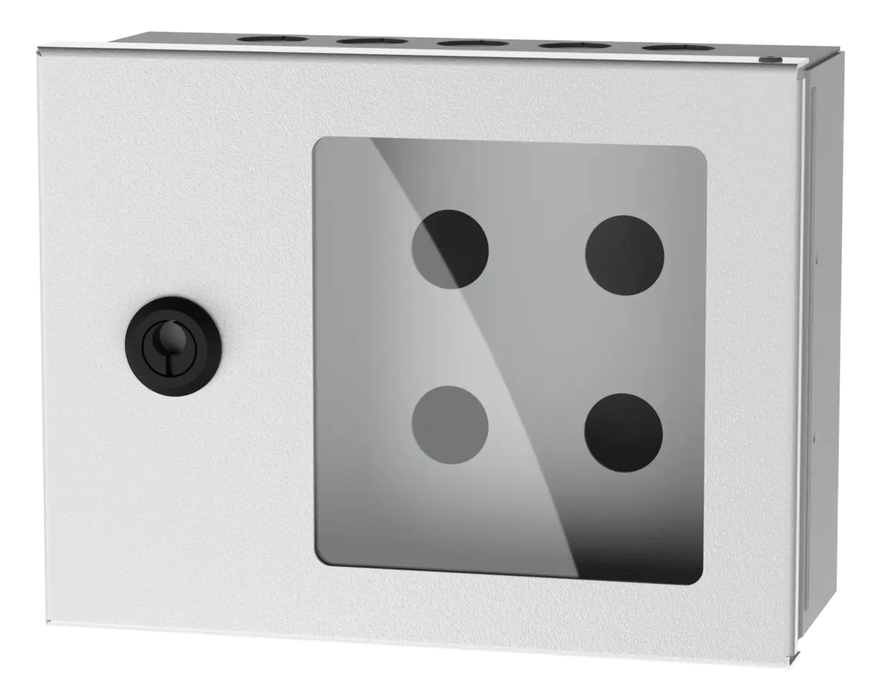 Plåtkapsling  för 4 moduler