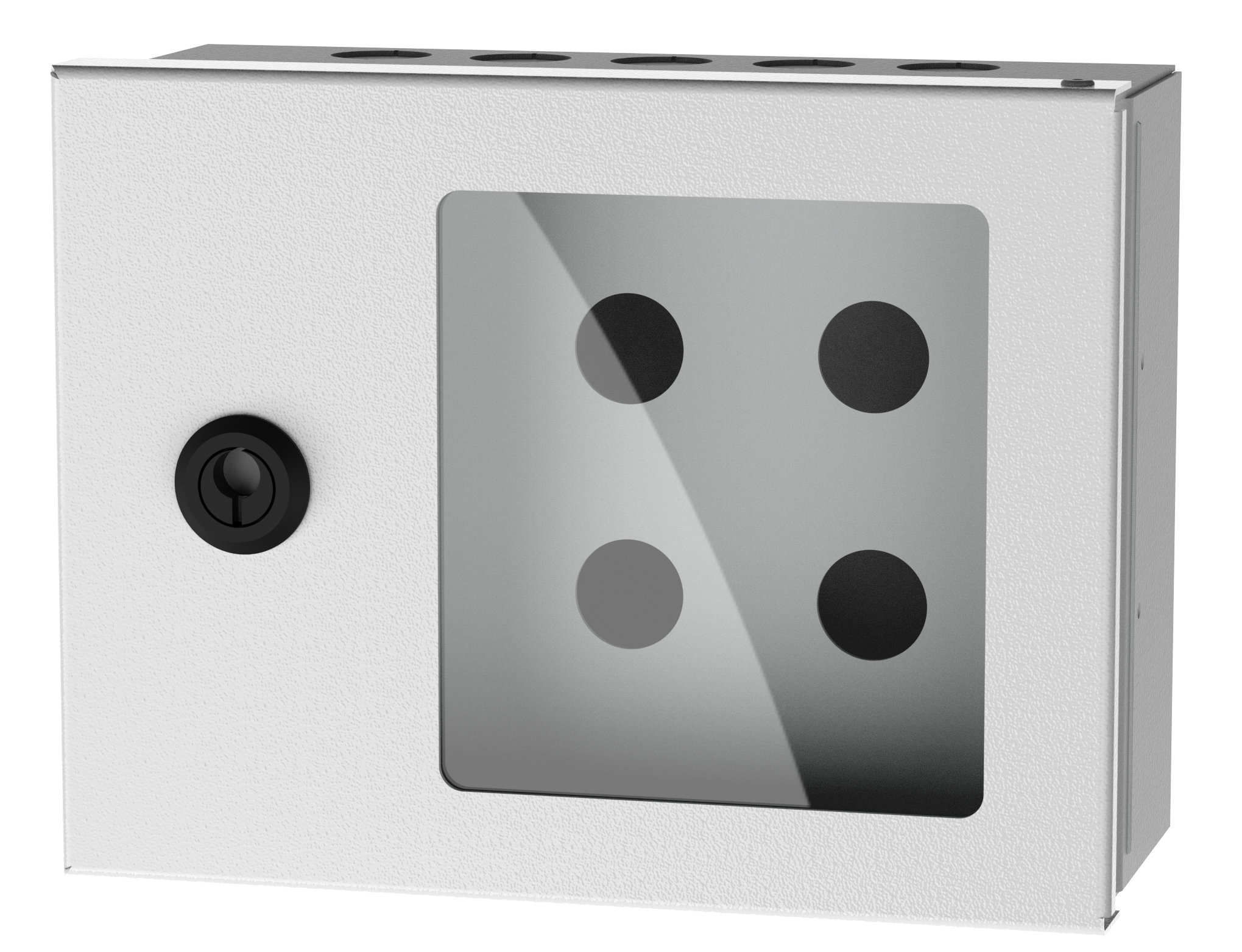 Plåtkapsling  för 4 moduler