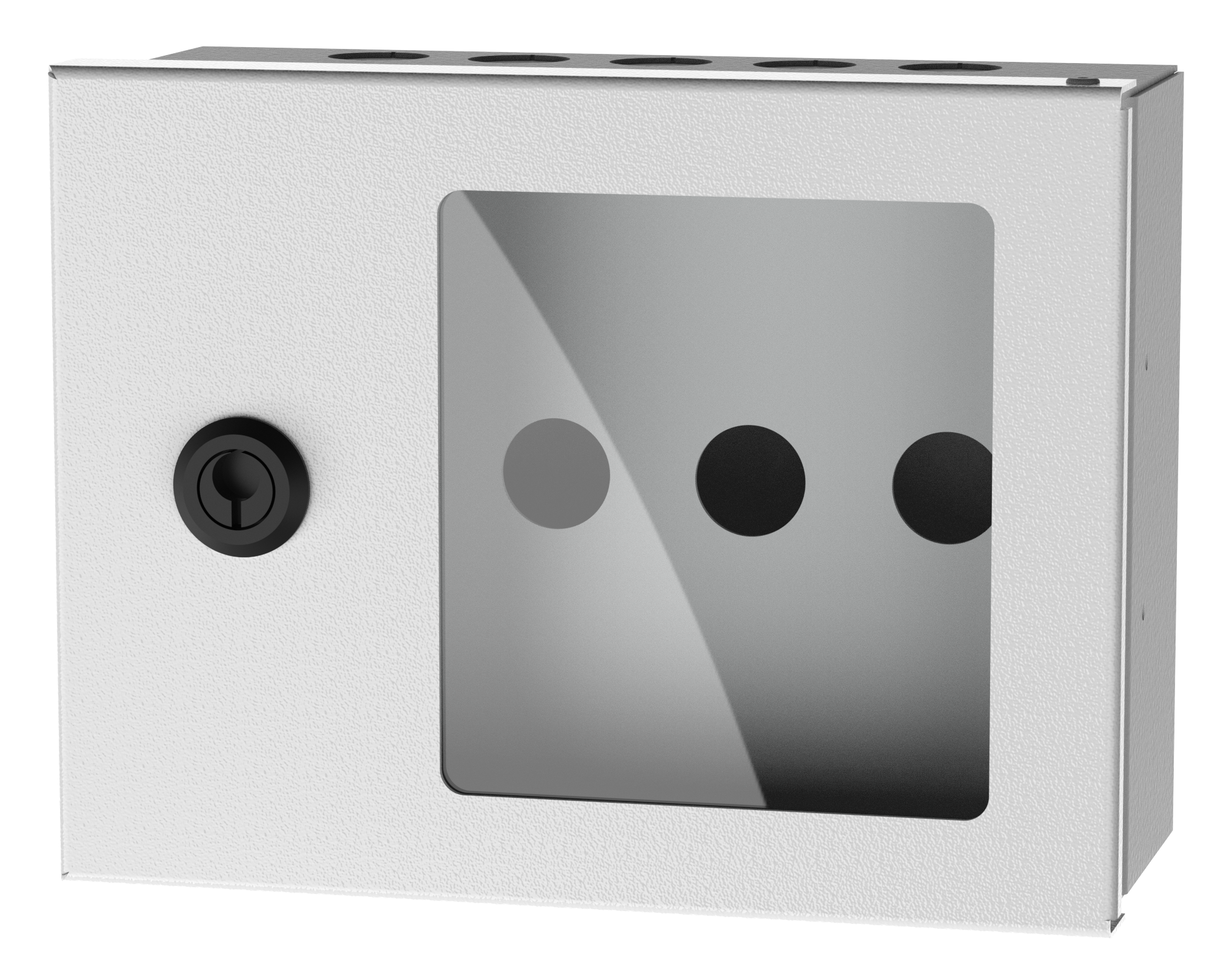 Plåtkapsling för 3 moduler