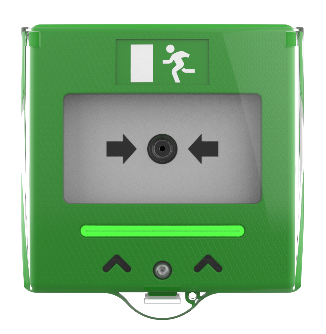 Larmknapp Grön med LED indikering & larmsignal