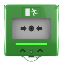 Larmknapp Grön med LED indikering & larmsignal