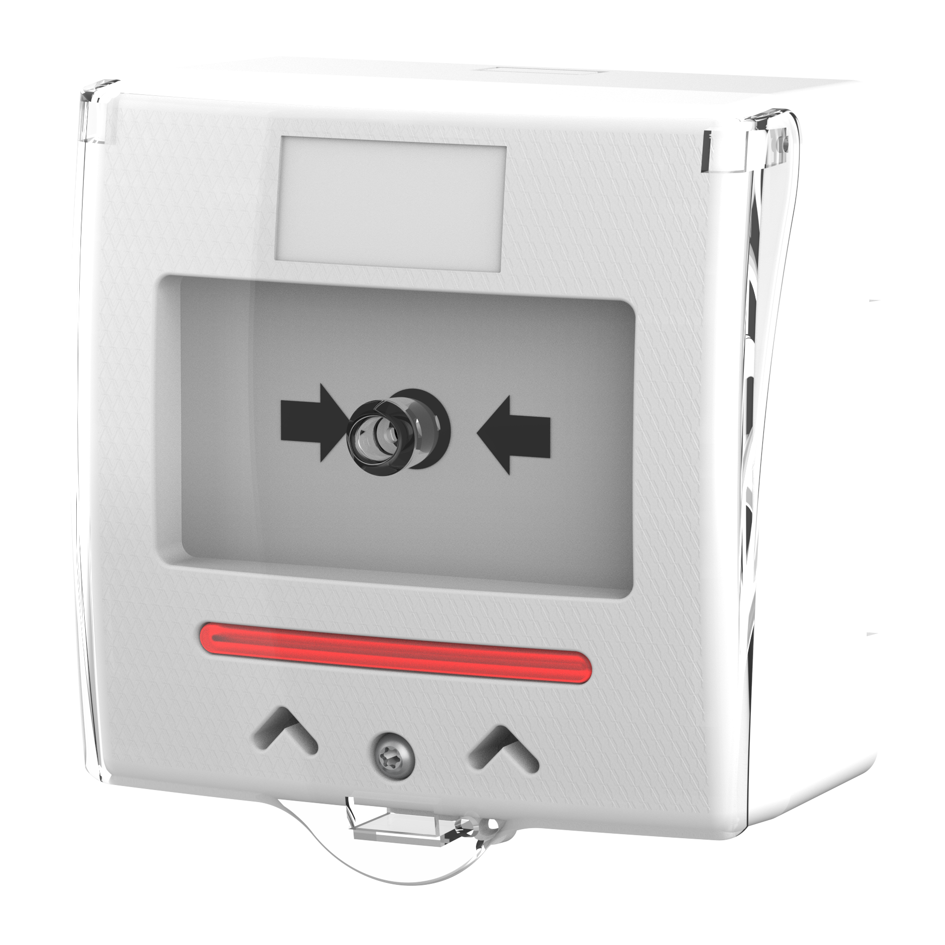 Larmknapp vit med LED indikering & larmsignal