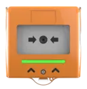 Larmknapp Orange med LED indikering & larmsignal