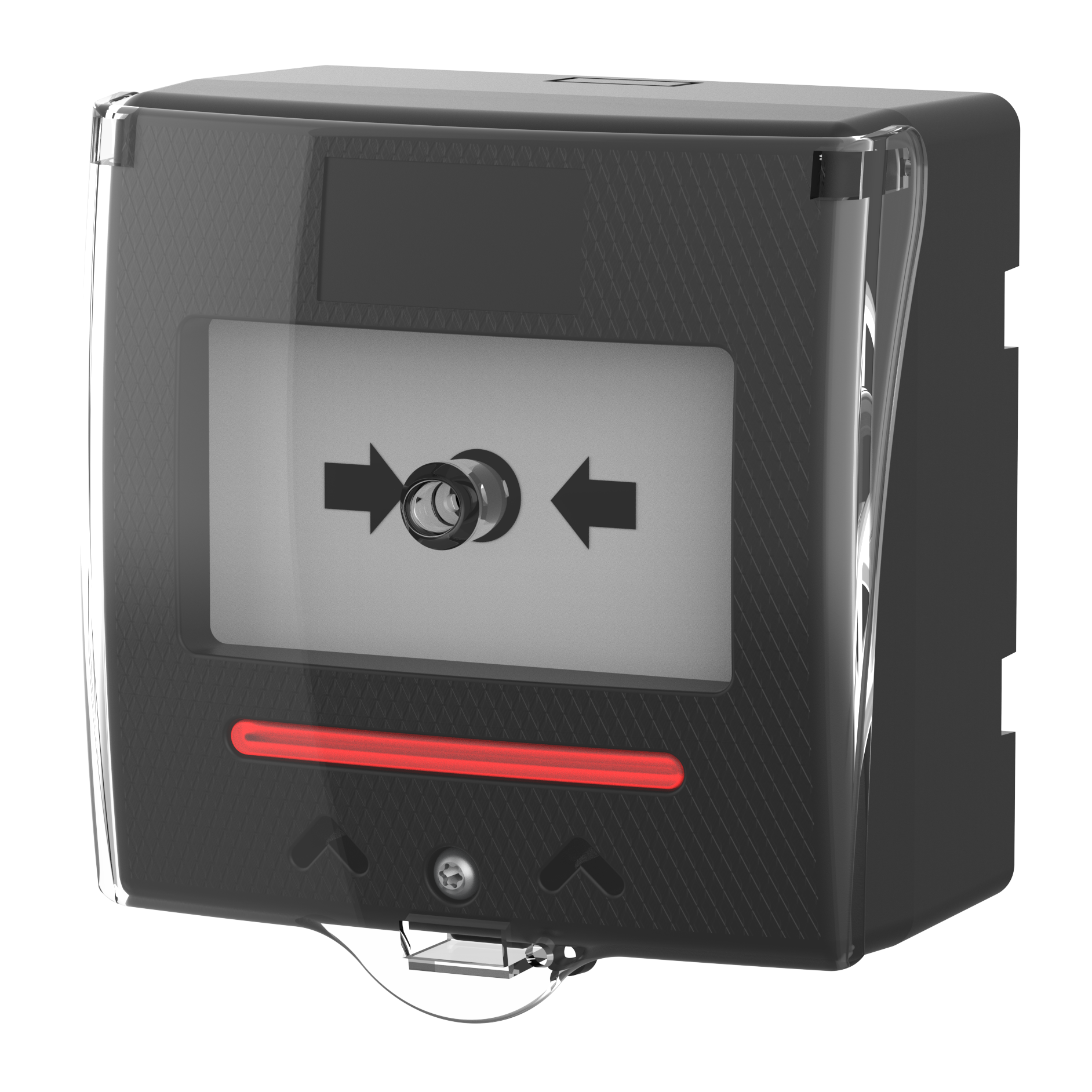 Larmknapp Svart med LED indikering & larmsignal