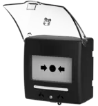 Larmknapp Svart med LED indikering & larmsignal