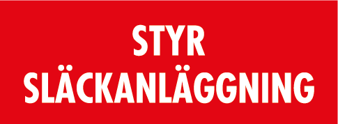 Dekal Styr Släckanläggning 41x15 - 10/ark