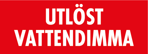 Dekal utlöst vattendimma 41x15 - 10/ark