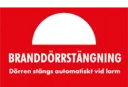 Dekal 80x50 Branddörrstängning