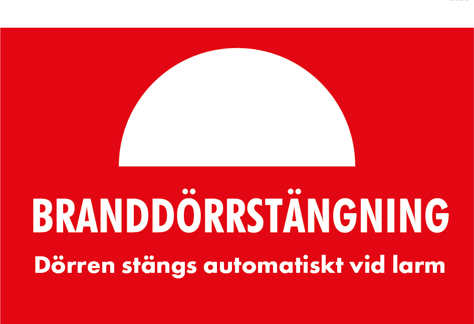 Dekal 80x50 Branddörrstängning