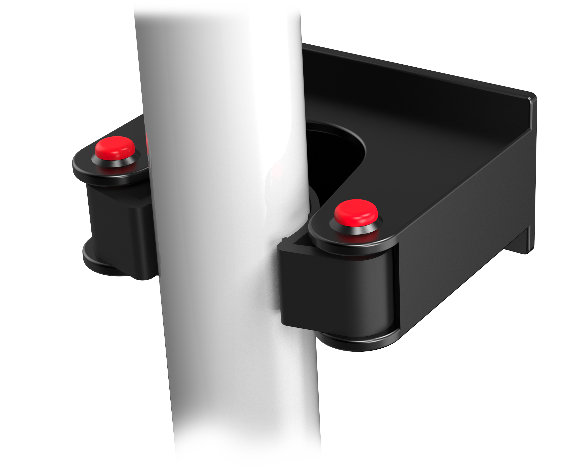 Vägghållare för provstång