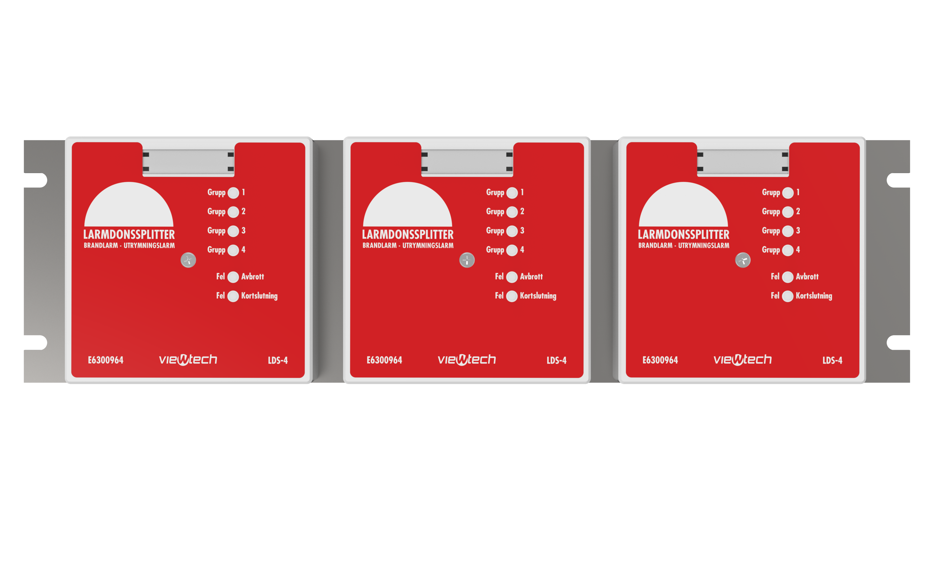 Montageplåt för larmdonssplitter 19" Rack