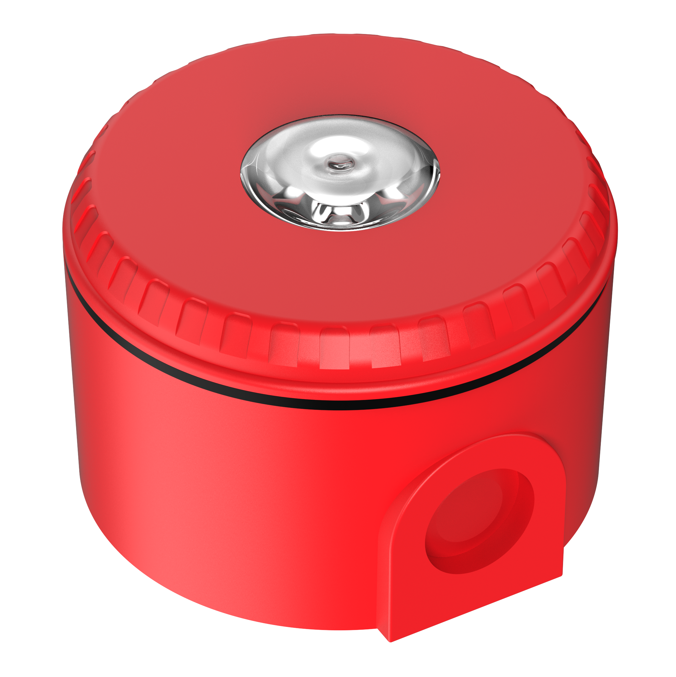 Blixtljus Solista  Röd EN54-23 Tak IP65 Vit blixt