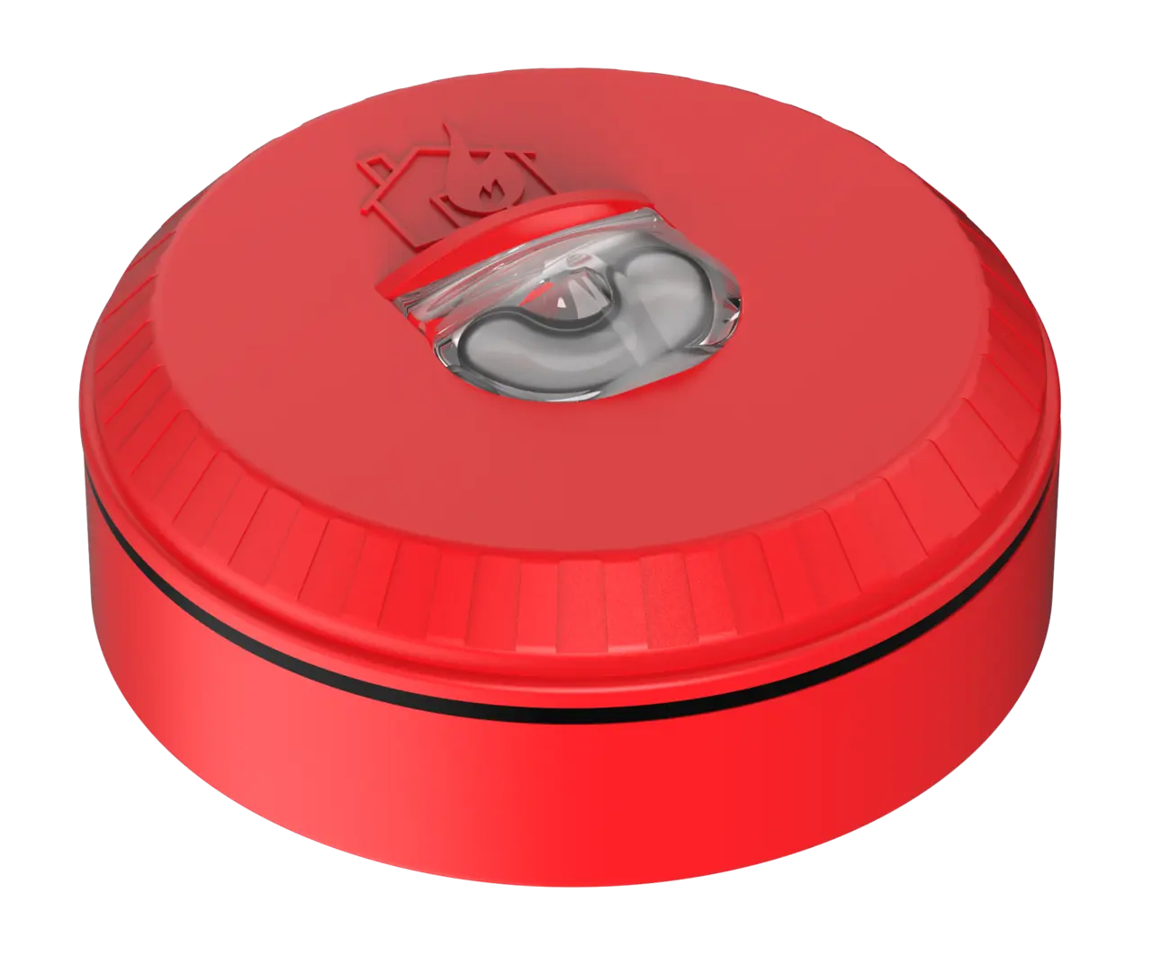 Blixtljus Solista Röd EN54-23 Vägg IP33 Vit blixt