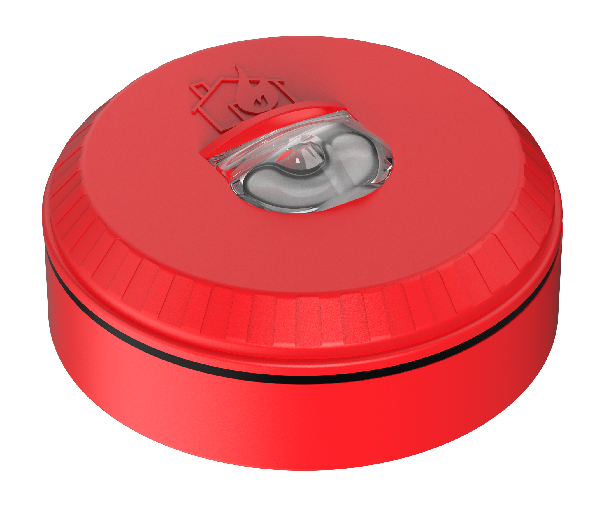 Blixtljus Solista Röd EN54-23 Vägg IP33 Vit blixt