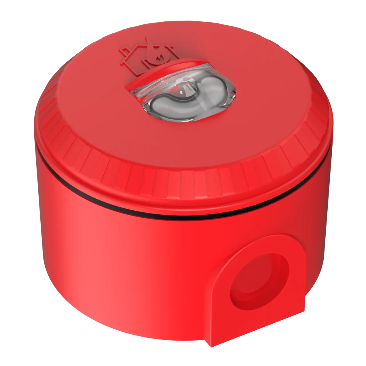 Blixtljus Solista Röd EN54-23 Vägg IP65 Röd blixt