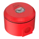 Blixtljus Solista Röd EN54-23 Vägg IP65 Vit blixt