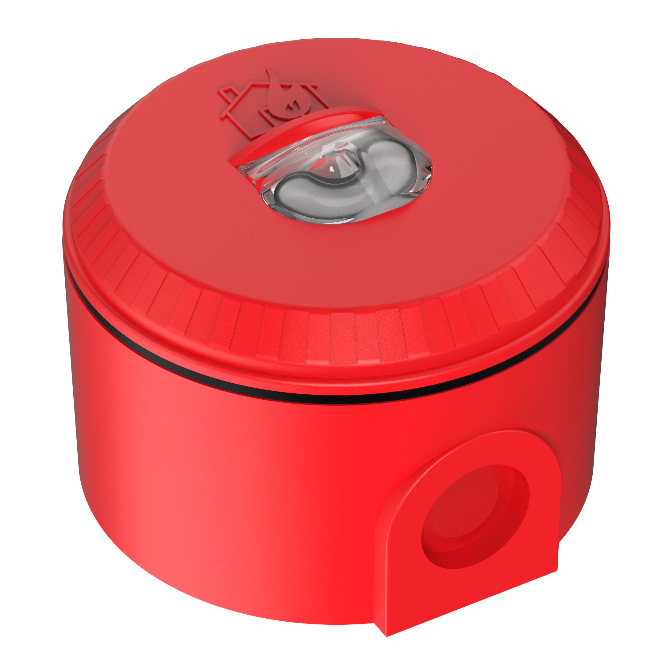 Blixtljus Solista Röd EN54-23 Vägg IP65 Röd blixt