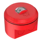 Blixtljus Solista Röd EN54-23 Vägg IP65 Vit blixt U-sockel