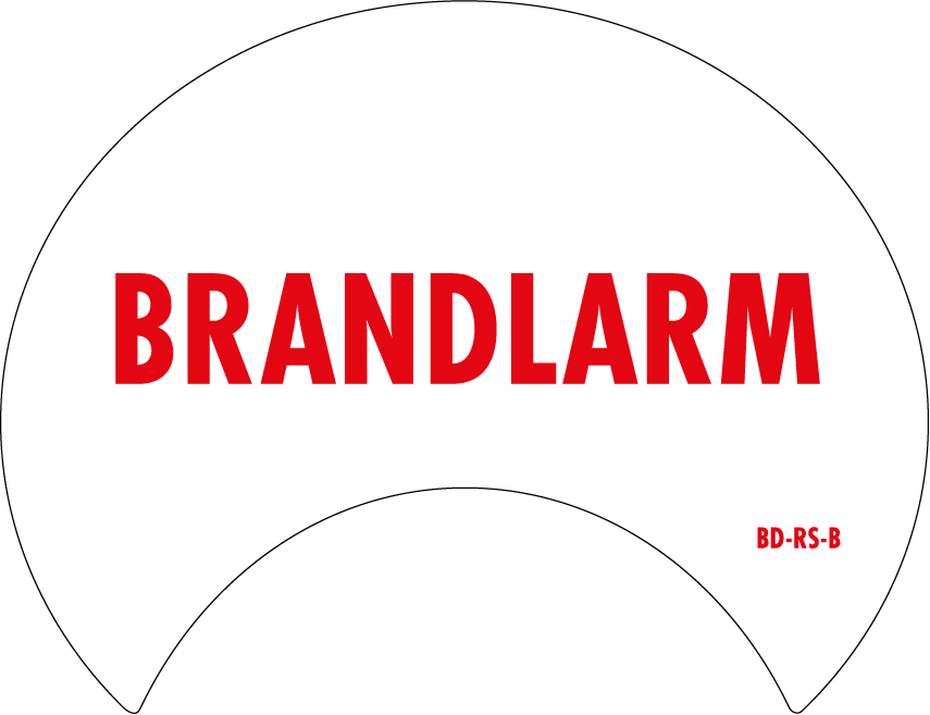 Frontdekal Siren Brandlarm
