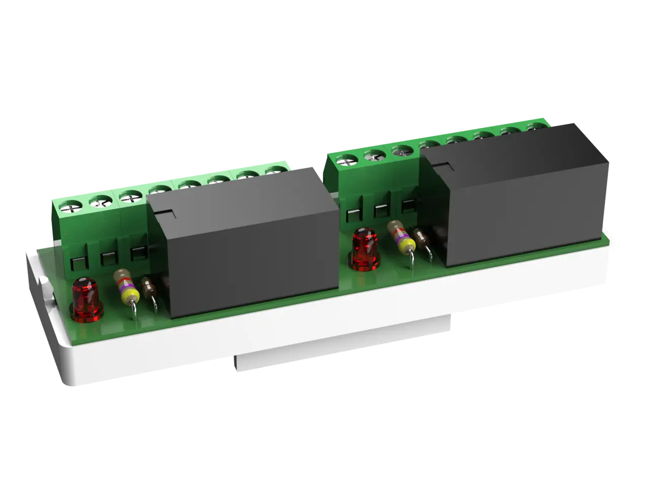 Relämodul 2 relä 2xNO/NC