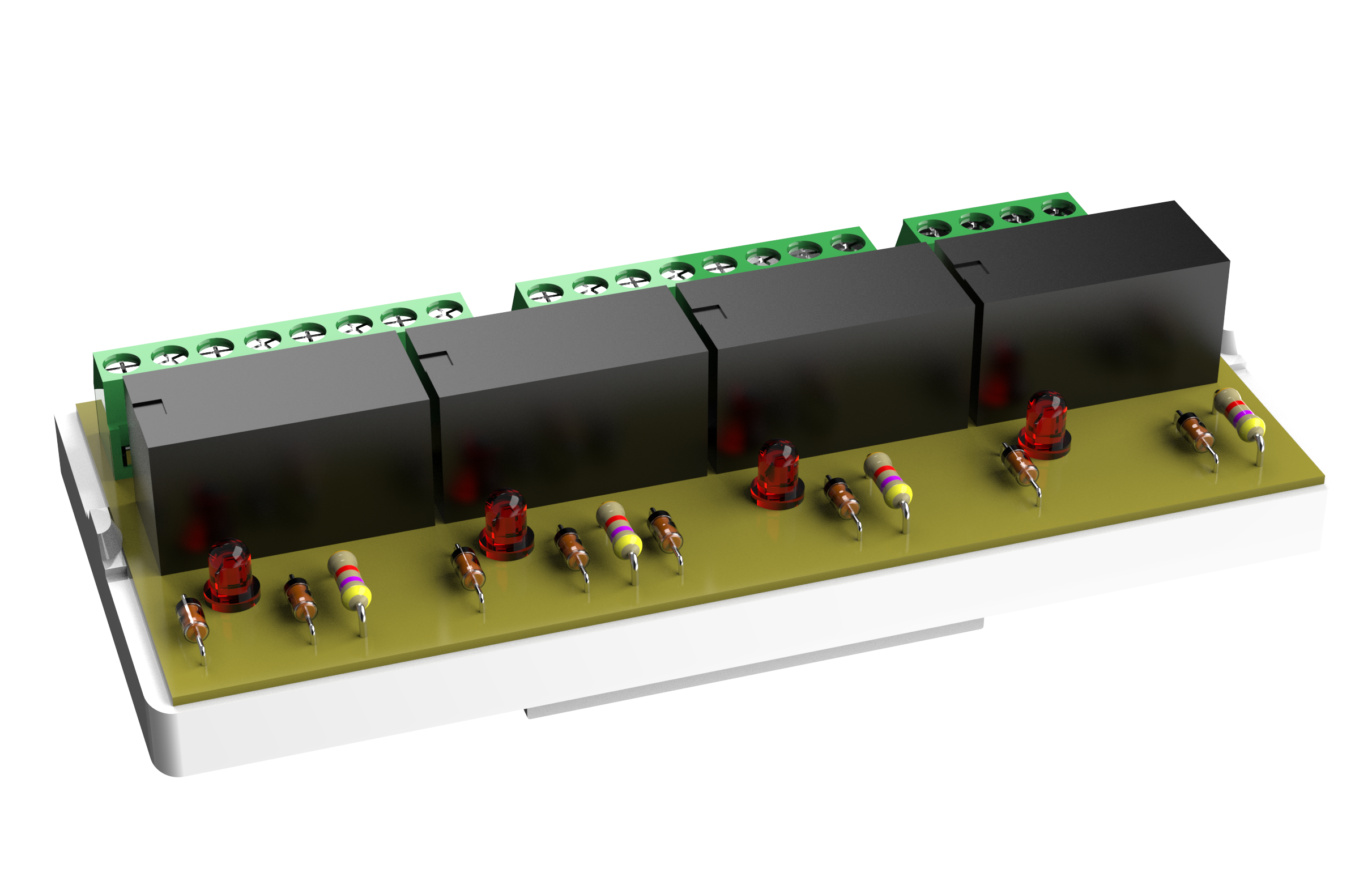 Relämodul 4 relä NO/NC