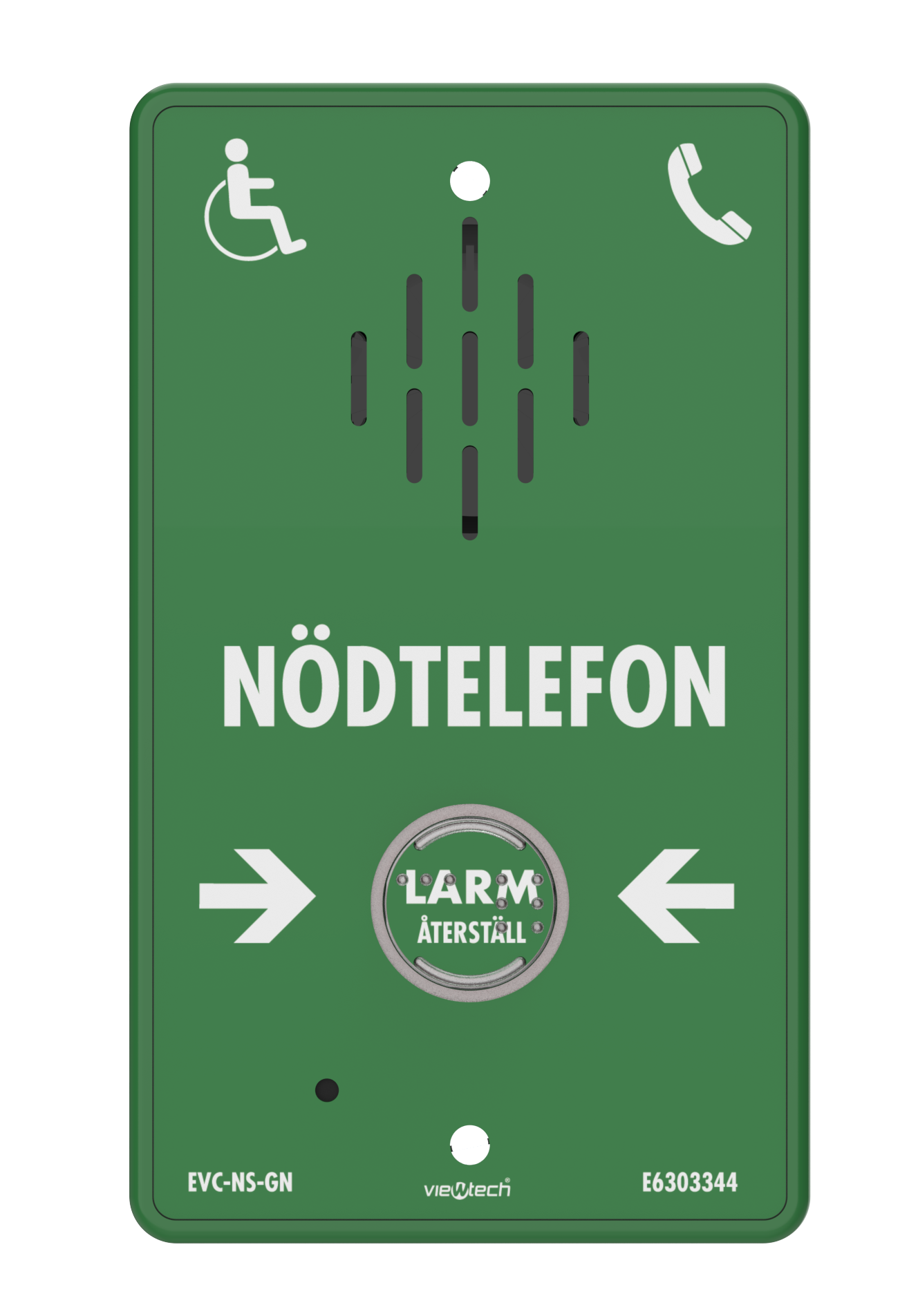 Nödstation EVC Grön utan kopplingsbox