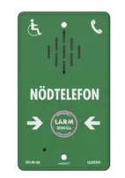 Nödstation EVC Grön utan kopplingsbox