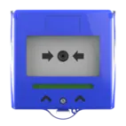 Larmknapp Blå 2x NO/NC