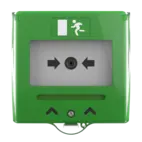 Larmknapp Grön 2x NO/NC