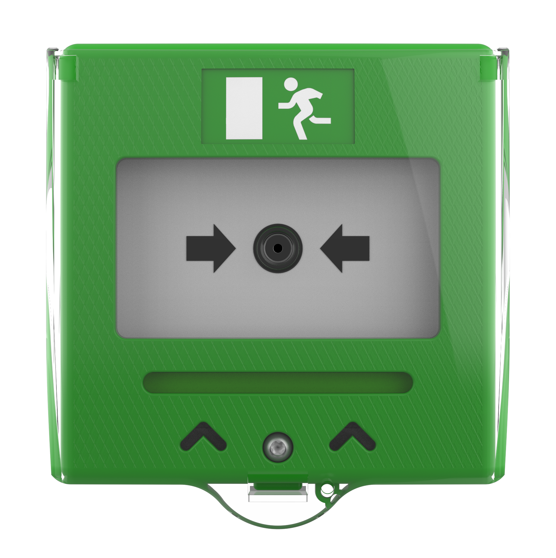 Larmknapp Grön 2x NO/NC