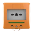 Larmknapp Orange 2x NO/NC