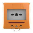 Larmknapp Orange 2x NO/NC