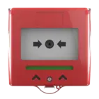 Larmknapp Röd 2x NO/NC