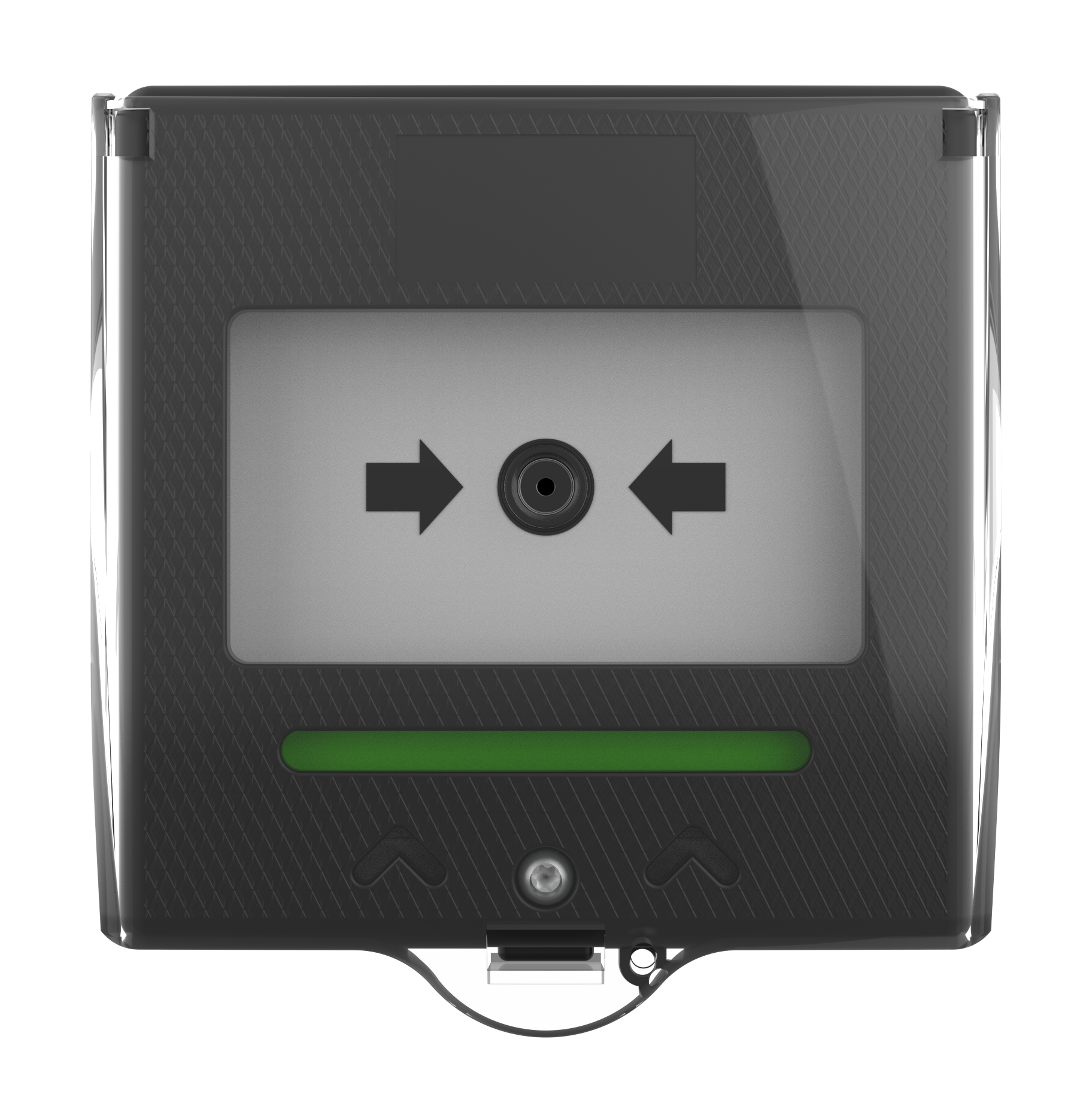 Larmknapp Svart 2x NO/NC