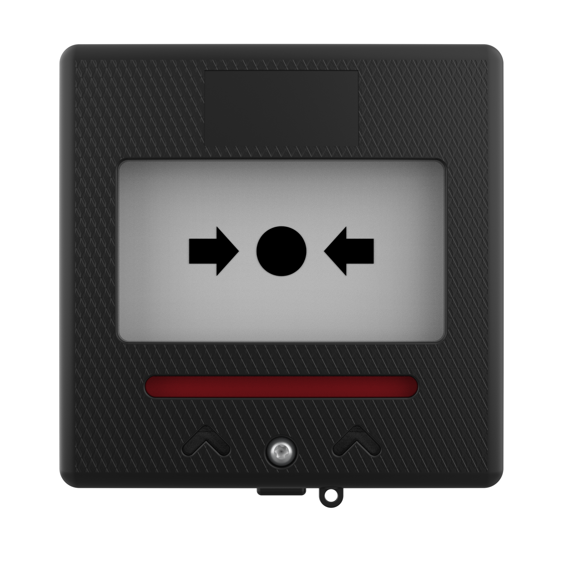 Larmknapp Svart 2x NO/NC