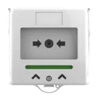 Larmknapp Vit 2x NO/NC