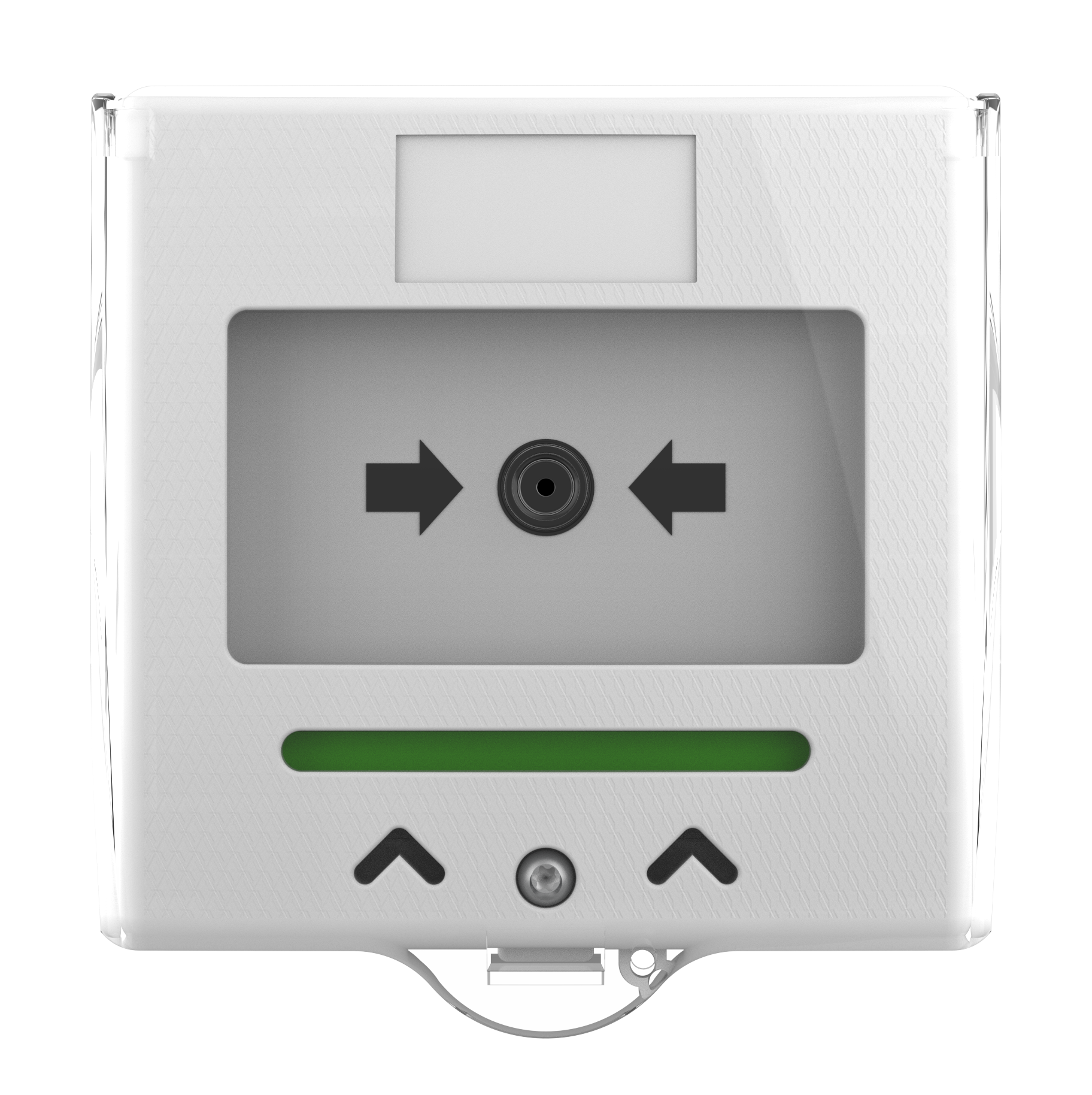 Larmknapp Vit 2x NO/NC