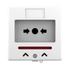 Larmknapp Vit 2x NO/NC