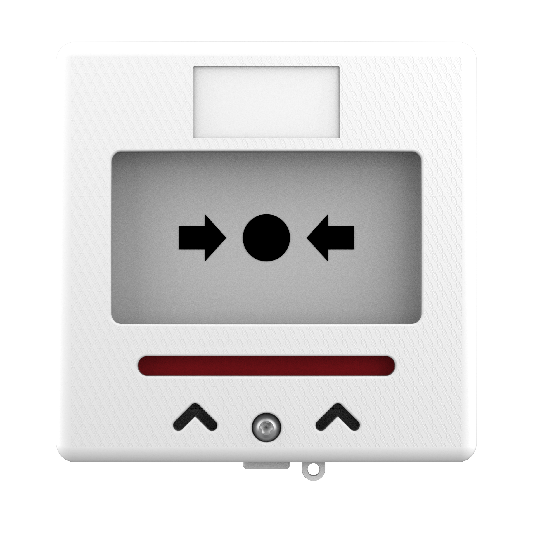 Larmknapp Vit 2x NO/NC