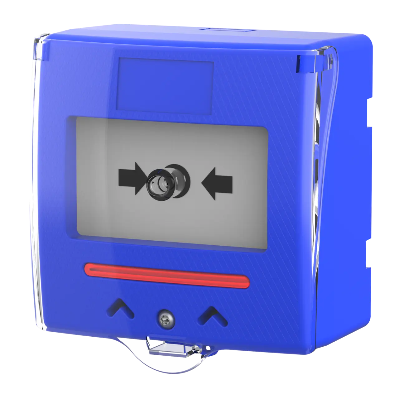 Larmknapp Blå med LED utan förlarm